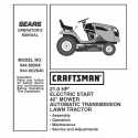 Craftsman Tractor Parts Manual 944.60264