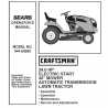 Manuel de pièces tracteur Craftsman 944.60260