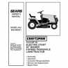 Craftsman Tractor Parts Manual 944.600031