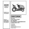 Craftsman Tractor Parts Manual 944.600032