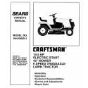 Manuel de pièces tracteur Craftsman 944.600041