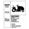 Manuel de pièces tracteur Craftsman 944.600880