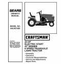 Manuel de pièces tracteur Craftsman 944.601080