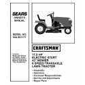 Craftsman Tractor Parts Manual 944.601171