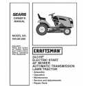 Craftsman Tractor Parts Manual 944.601250