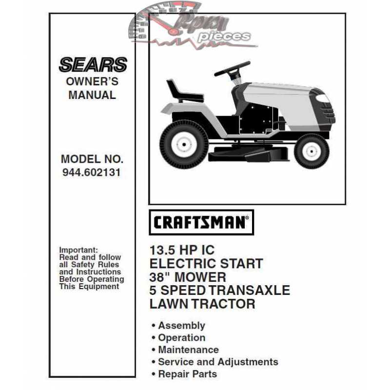 Craftsman Tractor Parts Manual 944 602131