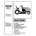Manuel de pièces tracteur Craftsman 944.602151