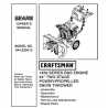 Craftsman snowblower Parts Manual 944.525412