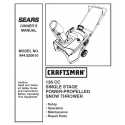 Craftsman snowblower Parts Manual 944.520610