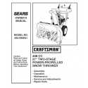 Craftsman snowblower Parts Manual 944.520641