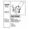 Craftsman snowblower Parts Manual 944.520710