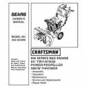 Craftsman snowblower Parts Manual 944.524450