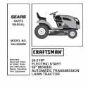 Craftsman Tractor Parts Manual 944.602680