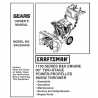 Craftsman snowblower Parts Manual 944.524440