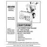 Craftsman snowblower Parts Manual 944.523050