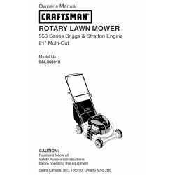 Craftsman lawn mower parts Manual 944.360010