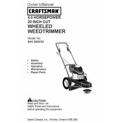 Craftsman lawn mower parts Manual 944.360050