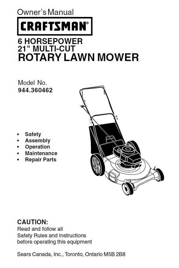 Sears Craftsman Lawn Mower Model 944 Parts | Reviewmotors.co