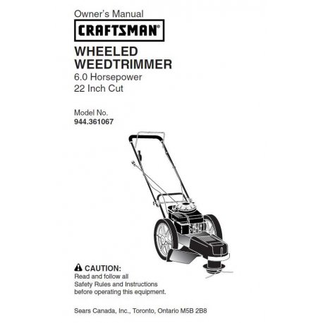 Craftsman lawn mower parts Manual 944.361067