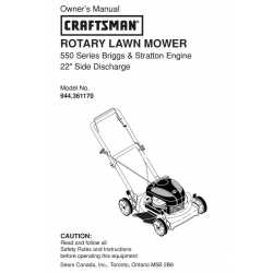 Craftsman lawn mower parts Manual 944.361170