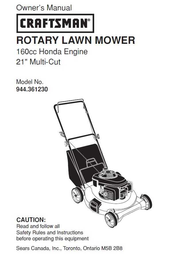 Craftsman Lawn Mower Parts Manual 944