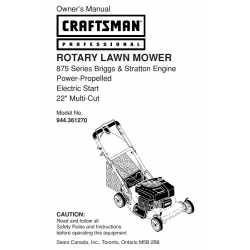 Craftsman lawn mower parts Manual 944.360080