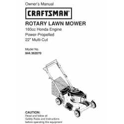 Craftsman lawn mower parts Manual 944.362070