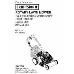 Craftsman lawn mower parts Manual 944.362120