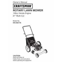 Craftsman lawn mower parts Manual 944.362170