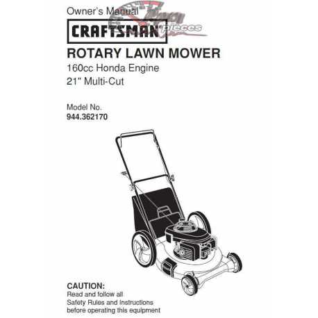 Craftsman lawn mower parts Manual 944.362170