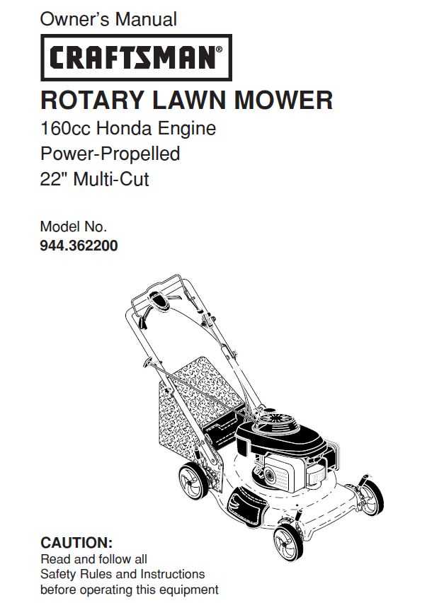 Craftsman Lawn Mower Parts Manual 944