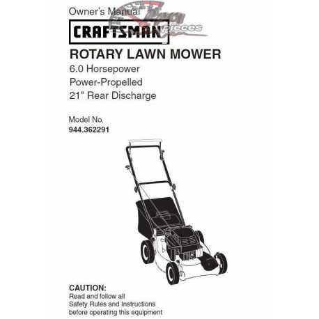 Craftsman lawn mower parts Manual 944.362291