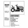 Craftsman Tractor Parts Manual 944.603011
