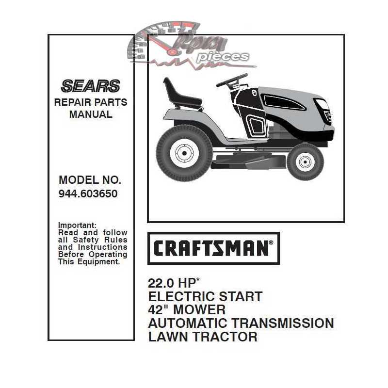 Sears Craftsman Lawn Tractor Parts Manual - bmp-online