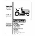 Craftsman Tractor Parts Manual 944.604860