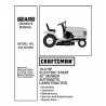 Craftsman Tractor Parts Manual 944.604860