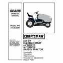 Manuel de pièces tracteur Craftsman 944.605070