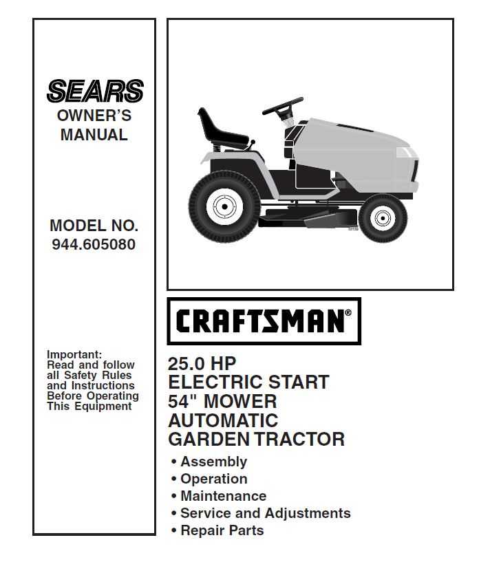 Wiring Diagram Craftsman Gt5000 Model Number Craftsman 26 Hp 54