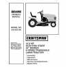 Craftsman Tractor Parts Manual 944.605160