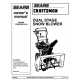 Craftsman snowblower Parts Manual C950-52818-0