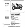 Manuel de pièces tracteur Craftsman 944.607081