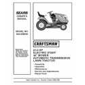 Manuel de pièces tracteur Craftsman 944.608230