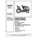 Manuel de pièces tracteur Craftsman 944.608240