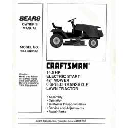 Craftsman 14.5 hp lawn tractor parts 2025