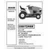 Craftsman Tractor Parts Manual 944.60426